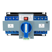 4P/63A Dual Power Automatic Transfer Switch Uninterrupted Power Solar Transfer Switch Auto/Manual