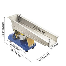 TECHTONGDA Mini Vibrating Feeder Conveyor Electromagnetic Powder Shaking Feeding Machine Half-Wave Rectifier Vibrating Feeding Machine 110V/220V