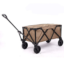Folding Garden Beach Trolley Outdoor Utility Wagon Garden Trolley Carts Shopping Camping Cart
