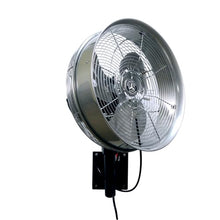 HydroMist Oscillating Misting Fan, Outdoor, 14 Inch, Stainless Steel