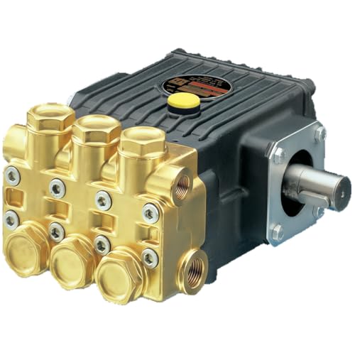 Interpump W98 Triplex Plunger Pump - General Pump T981 Cross Reference - 2.9 GPM 1450 PSI 24mm Shaft - Commercial Pressure Washer Pump