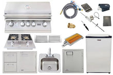 Lion BBQ Direct Premium 10-Piece 32" Natural Gas Grilling Set: Ready-to-Use with Included Hoses, Vent, & Searing burner