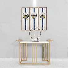 Axdwfd Console Table Solid Wood Porch Hall Decoration Table Aisle Side Table Metal Sofa Table