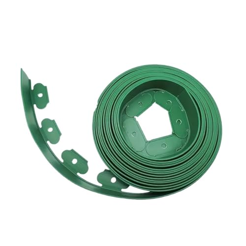10M Heavy Duty Landscape Edging Height Grass and Rock Separator L Shape Garden Border for Walkway Retaining Wall Barrier(Green-10CMx10m)