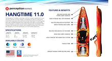 Perception Kayaks Hangtime 11 Recreational Kayak with Reclining Seat - 11 ft - Sunset
