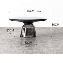 HASMI Living Room Table Contemporary 2-Piece Table Set - Includes Two Tempered-Glass top End Tables with Simple and Luxury Design Outdoor Side Table