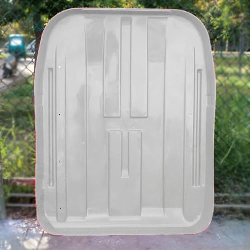 Removable Tractor Roof Canopy Easy Assembly Tractor Shade with Metal Diagonal Bracing Fits Most Equipped Tractors*Mowers 130X120/160X124Cm 3 Color Choices,White-130 * 120cm