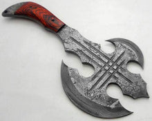 Axe Damascus Steel 13" Rose Wood Handle Axe/Hand Forged Woodsman Axe