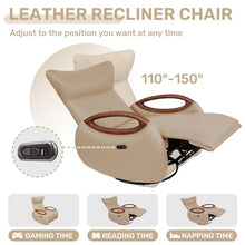 Power Electric Recliner Chairs for Adults with 260° Swivel/Rocker
