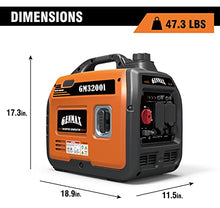 GENMAX Portable Generator,3200W Ultra-Quiet Gas Engine & RV Ready, EPA Compliant, Eco-Mode Feature, Ultra Lightweight for Backup Home Use & Camping (GM-3200i)