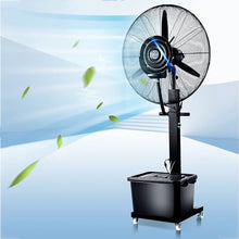 KUYBTU Commercial Oscillating Misting Fan with 3 Speeds, Large Water Tank, Handles, and Wheels for Outdoor Cooling in Warehouses, Workshops, Factories-71cm/28in