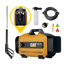 CAT Electric Pressure Washer - 1800 PSI 2.0 GPM with high Pressure Hose, Quick Release Gun, Nozzle Lance, Water Pressure Washers Foam Cannon, Power Wash Your Home Patio, Fence, Driveway & RV