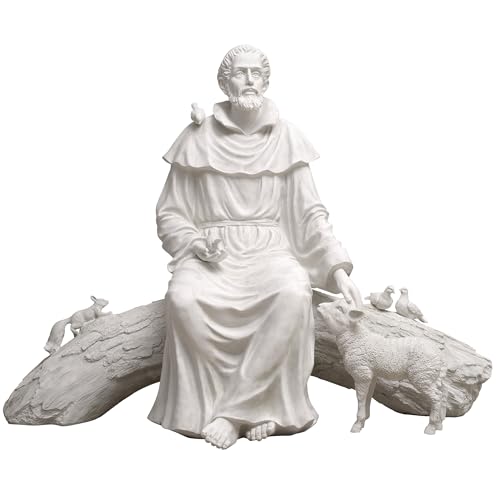 HI-LINE Saint Francis Woodland Scene Statue