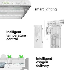 UNbit Indoor Hydroponics System Indoor Garden 30 Pods Intelligent Growing System - 20W LED Grow Light Germination Kits - Automatic Timer + 4L Water Tank wyqdp240305, size