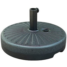 SDdPulse Round Umbrella Base,Parasol Base, Heavy Duty Water/Sand Filled Plastic Outdoor Patio Sun Umbrella Stands for 38-48mm Umbrella Pole