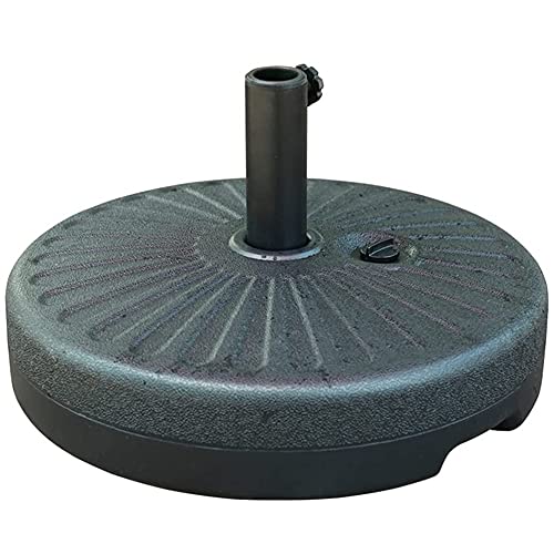 SDdPulse Round Umbrella Base,Parasol Base, Heavy Duty Water/Sand Filled Plastic Outdoor Patio Sun Umbrella Stands for 38-48mm Umbrella Pole