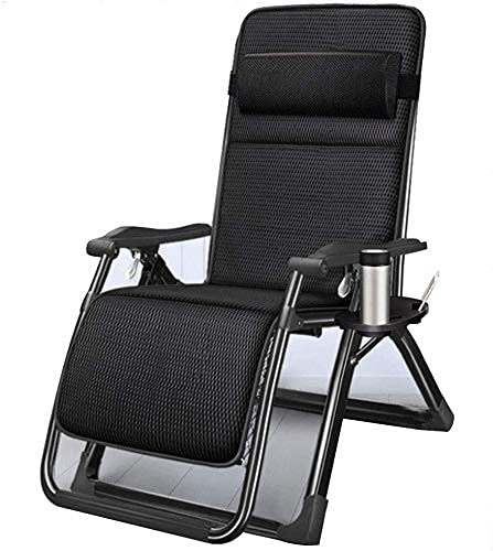 QUANGJN Sun Loungers,Reclining Chairs Lazy Couch Rocking Chair,Zero Gravity Folding Lunch Break Nap Bed with Breathable Cushion Balcony Leisure Backrest Cool Chair Sun Lo