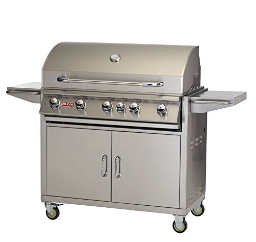Bull Outdoor Products 55001 BBQ Brahma 90,000 BTU Grill with Cart, Natural Gas, Metallic