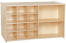Contender 2-in-1 Mobile Bookcase Unit with 12 Slots Natural