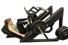 SB Fitness Equipment SB-LP2500 Commercial Grade Adjustable Plate Loaded Leg Press and Calf Raise Machine Matte Black