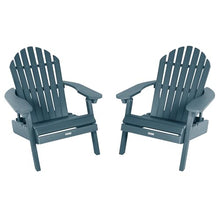 highwood AD-KITCHL6-NBE Hamilton Folding and Reclining Adirondack Chairs, 2-Piece Set, Nantucket Blue