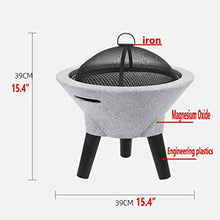 Outdoor Fire Pit Garden Wood-Burning Fire Pit Grill Table Set, Outdoor Backyard Patio Fireplace Fire Bowl, Easy to Use, Isolate Sparks (Color : Kit-2) (Kit 2) (Kit 3)