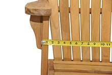 GOLDENTEAK Premium Teak Adirondack Chairs - Pair Golden Honey Brown