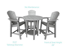 Phat Tommy Outdoor High Top Table and Chairs Set Grey
