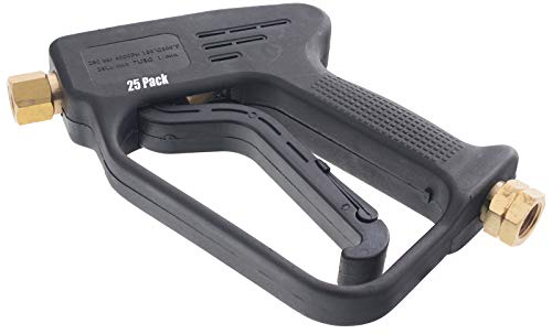 25 Pack of 4000 PSI Pressure Washer Gun 3/8in. Inlet 1/4in. Female Outlet 7 GPM Replacement Gun with Trigger Lock