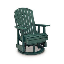 Signature Design by Ashley Adirondack Outdoor Swivel Glider Chair, Green