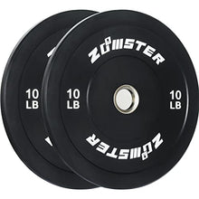 Zoomster Olympic Bumper Weight Plate 260LB Black