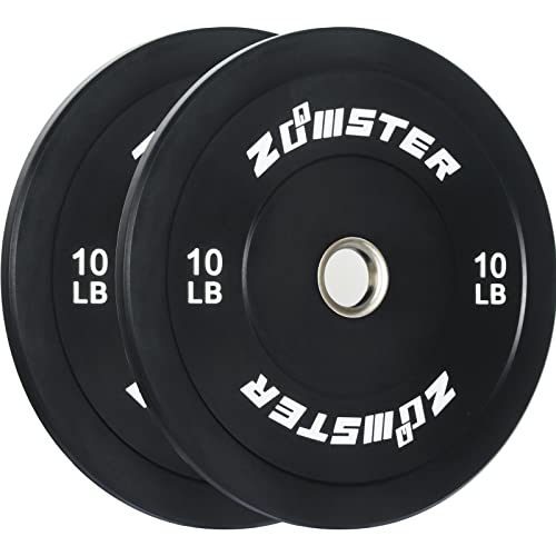 Zoomster Olympic Bumper Weight Plate 260LB Black