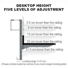 ZGLINMZ WallMounted Folding Side Table for Patio & BalconySpaceSaving Rail Table Foldable Outdoor Furniture for Garden Railing & Balcony Use.
