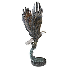 Design Toscano KW56604 Majestic Eagle Statue 3 Foot Brown Sepia and Green Verdigris
