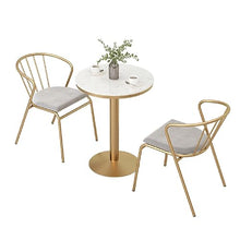 JIQHOHX Outdoor Tables Chairs Marble Bistro Table Set, Outdoor Patio Table 2 Chairs Furniture, Dining Conversation Set for Balcony Yard Poolside