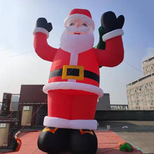 YBZCHLM Giant Inflatable Santa Claus with Gift Bag and LED Lights 16ft Red