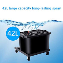 ZTKECO 110V Misting Fan Moving Oscillating Spray Fans with 42L Water Tank, Outdoor Misting Fanfor a Cool Patio Breeze, 25/29in Premium Cooling Fan, 3 Speeds(25in,Fixed)