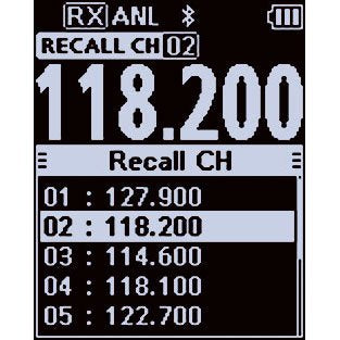 Icom IC-A25N VHF Airband Transceiver Black