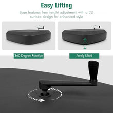 Heavy Duty Outdoor Umbrella Base with Wheels Patio Outdoor Garden Umbrella Base for Deck Poolside and Lawn