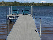 Patriot Docks 16ft Straight Roll-in Dock Gray Poly Decking