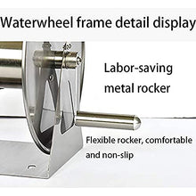 FKTHYO Wall/Floor Mounted Metal Hose Reel with 360° Rotating Crank Holds with Hose Connectors Accessories Can Be Used in Homes Gardens,15M (20M)