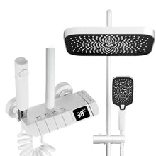 Shower shower set, piano keys, pressurized digital display, bathroom, rain