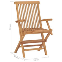 YUOGHRTFE Teak Wood Folding Patio Chairs 6 Pcs Set, Outdoor Garden Dining Chairs Solid Teak Hardwood, Foldable Seating for Patio