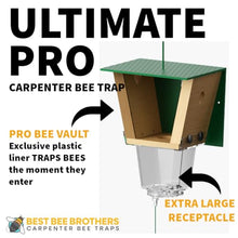 Ultimate Pro Outdoor Carpenter Bee Trap by Best Bee Brothers, Green 12-Pack