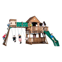 Backyard Discovery Woodridge Elite Cedar Swing Set Light Brown