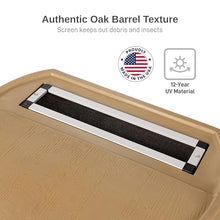 RTS Home Accents 50-Gallon Rain Barrel, Flat Back Rain Water Collection Barrel, Link Kit Included, Oak Color (2 Pack)