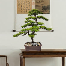 YXIANG56Q Fake Plants Chinese-Style Artificial Bonsai Tree with Realistic Wood and Ceramic Pot Fake Plants for Home Office Bonsai Tree