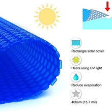 ERRULAN Solar Pool Covers for Above Ground Pools Rectangular, Swimming Pool Solar Heater, Heavy-Duty Insulating Spa Thermal Blanket (Size : 6x8m/19.7x26.2ft)