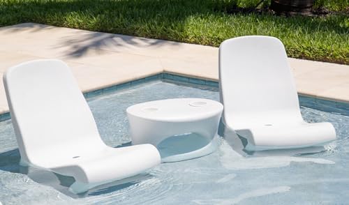 REZVANI FURNITURE STUDIO Tenjam Freelo in Pool Lounge Chair for Sun Shelf, Pool Chairs and Lounger for Tanning Ledge that Support up to 11" of Water Depth (Made to Order)