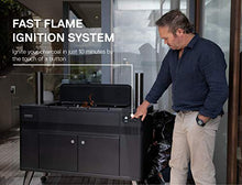 Everdure HUB II 54-Inch Charcoal Grill with Patented Built-in Rotisserie System & Quick Electric Ignition, Outdoor BBQ Grill, Electric Starter, Adjustable Height, Easy Clean-Up